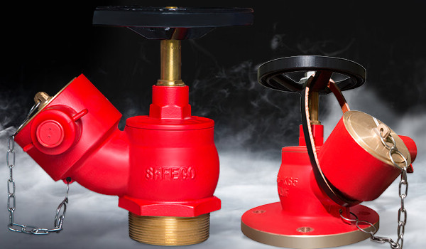 oblique landing valve